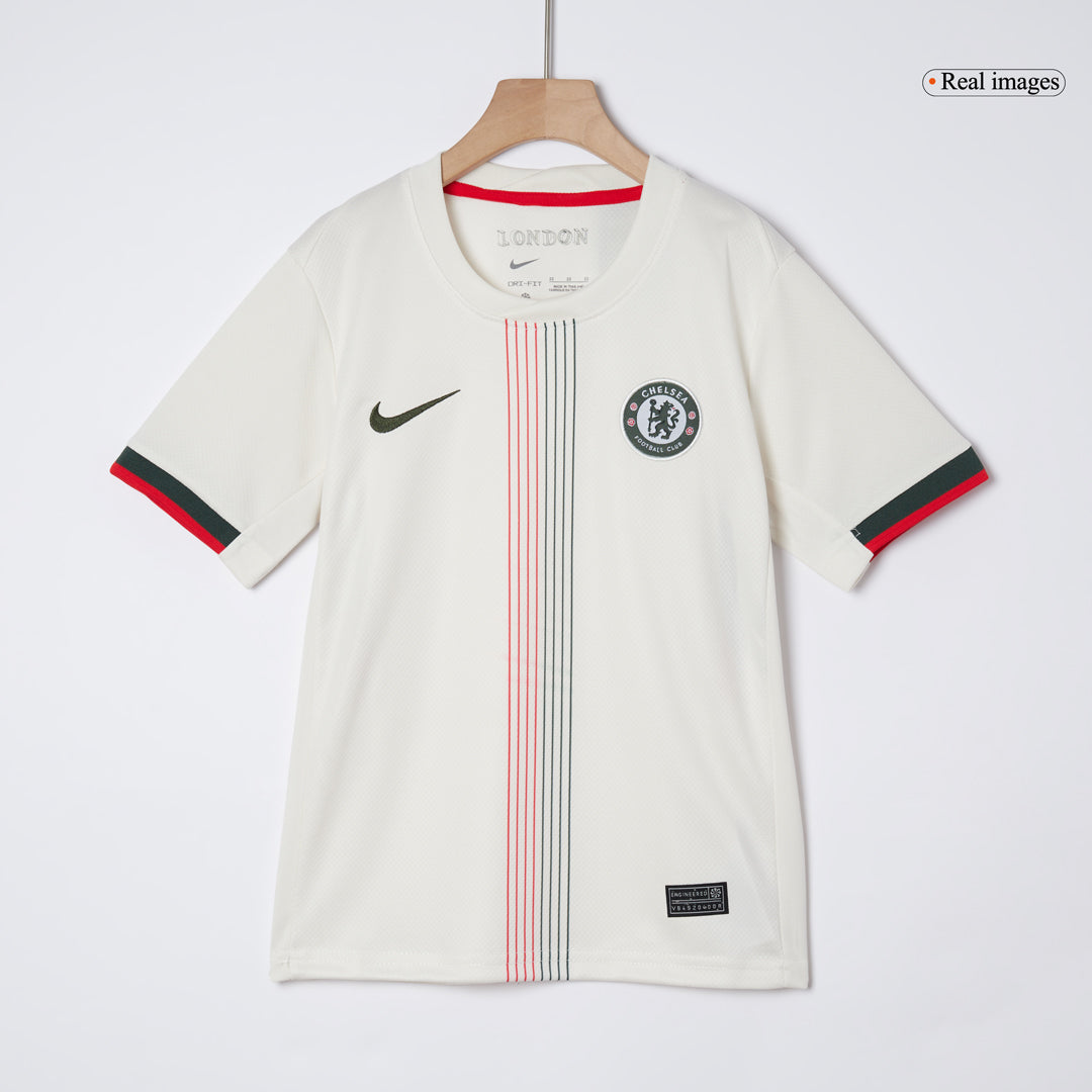 Chelsea Extérieur Maillot Kit 2025/26 Junior Blanc