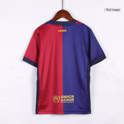 Barcelone Domicile Maillot Kit 2024/25 - Spotify Logo Without Text Junior - Mon Maillot Foot Store