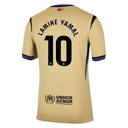 LAMINE YAMAL #10 Barcelone Extérieur Maillot 2025/26 Jaune