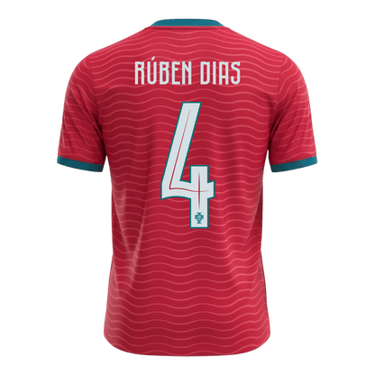 RÚBEN DIAS #4 Portugal Thuisshirt - WK 2026 Rood