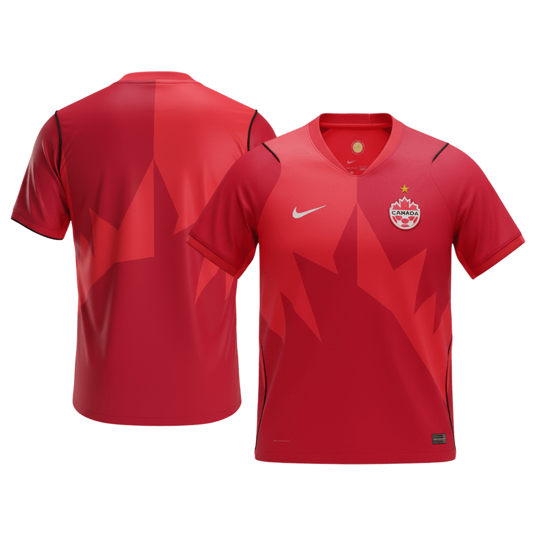 Canada Domicile Maillot Coupe du Monde 2026 Rouge Grande Taille