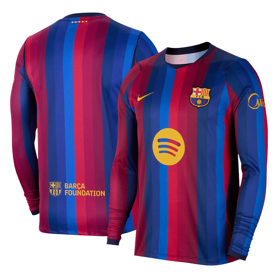 Barcelone Domicile Maillot Manches Longues 2026/27 Rouge&Bleu