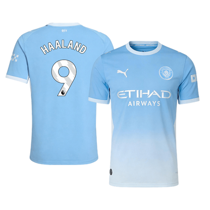HAALAND #9 Manchester City Domicile Maillot 2026/27 Bleu Joueur