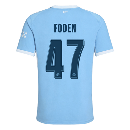 FODEN #47 Manchester City Domicile Maillot 2026/27 Bleu Joueur - UCL