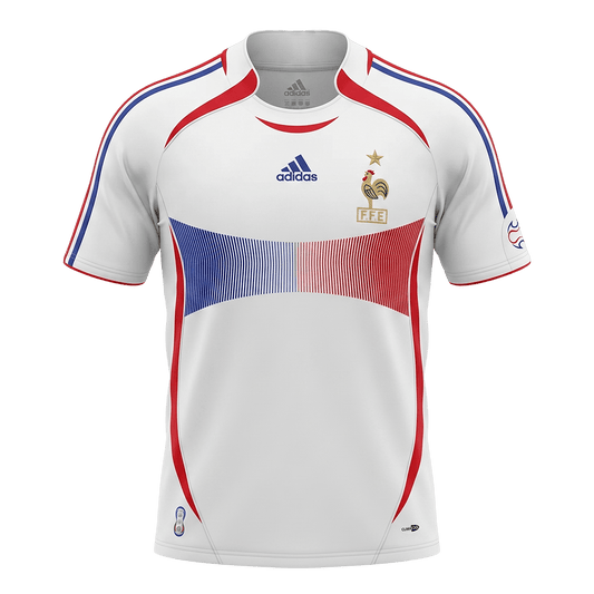 Retro Frankrijk Uitshirt 2006 Wit