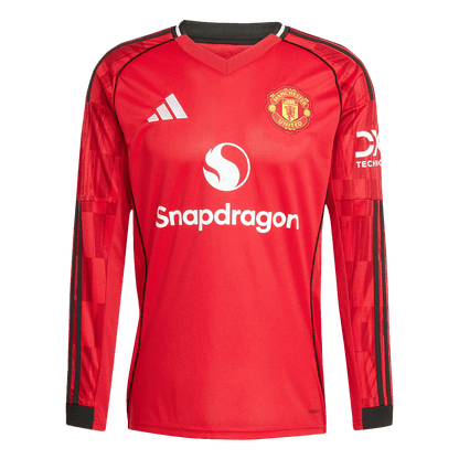 Manchester United Domicile Maillot Manches Longues 2025/26