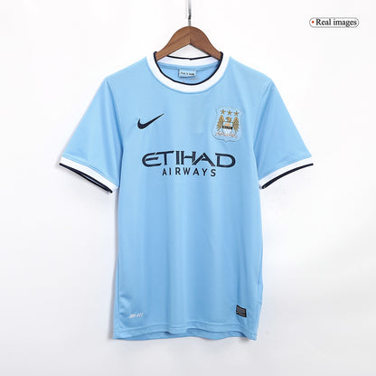 Retro Manchester City Domicile Maillot 2013/14