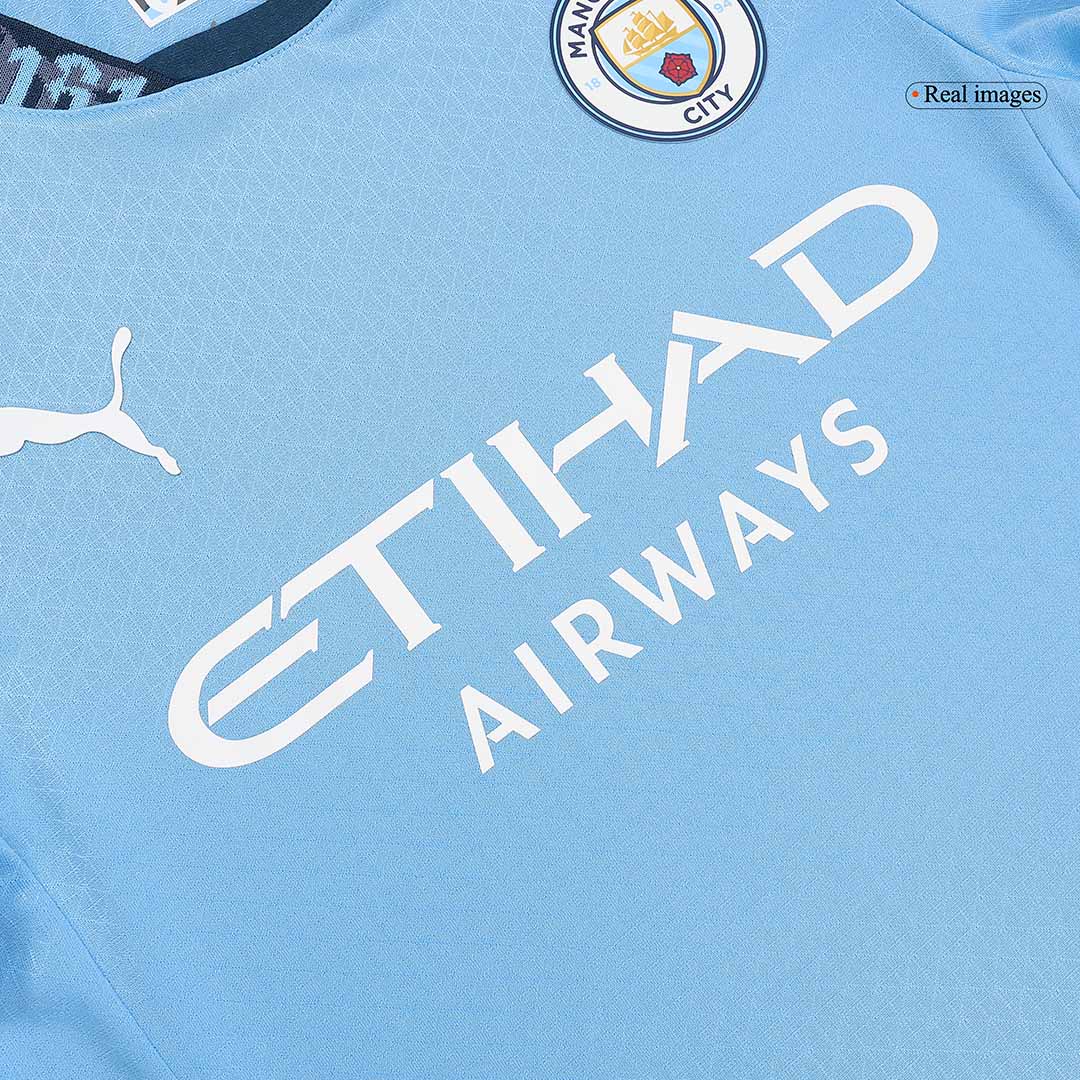 Manchester City Domicile Maillot 2024/25 Authentique Grande Taille