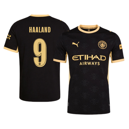 HAALAND #9 Manchester City Extérieur Maillot 2026/27 Noir Joueur - UCL