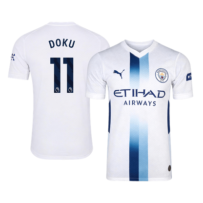 DOKU #11 Manchester City Third Maillot 2026/27 Blanc Joueur