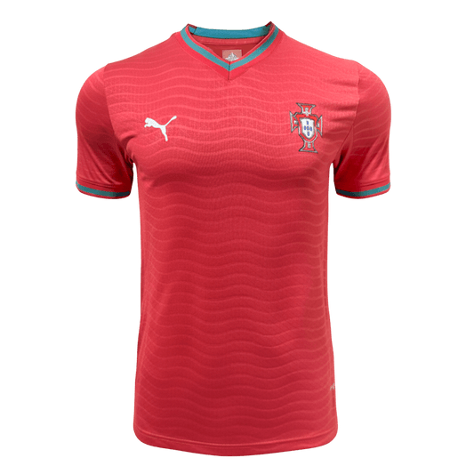 Portugal Domicile Maillot Coupe du Monde 2026 Rouge Joueur Grande Taille