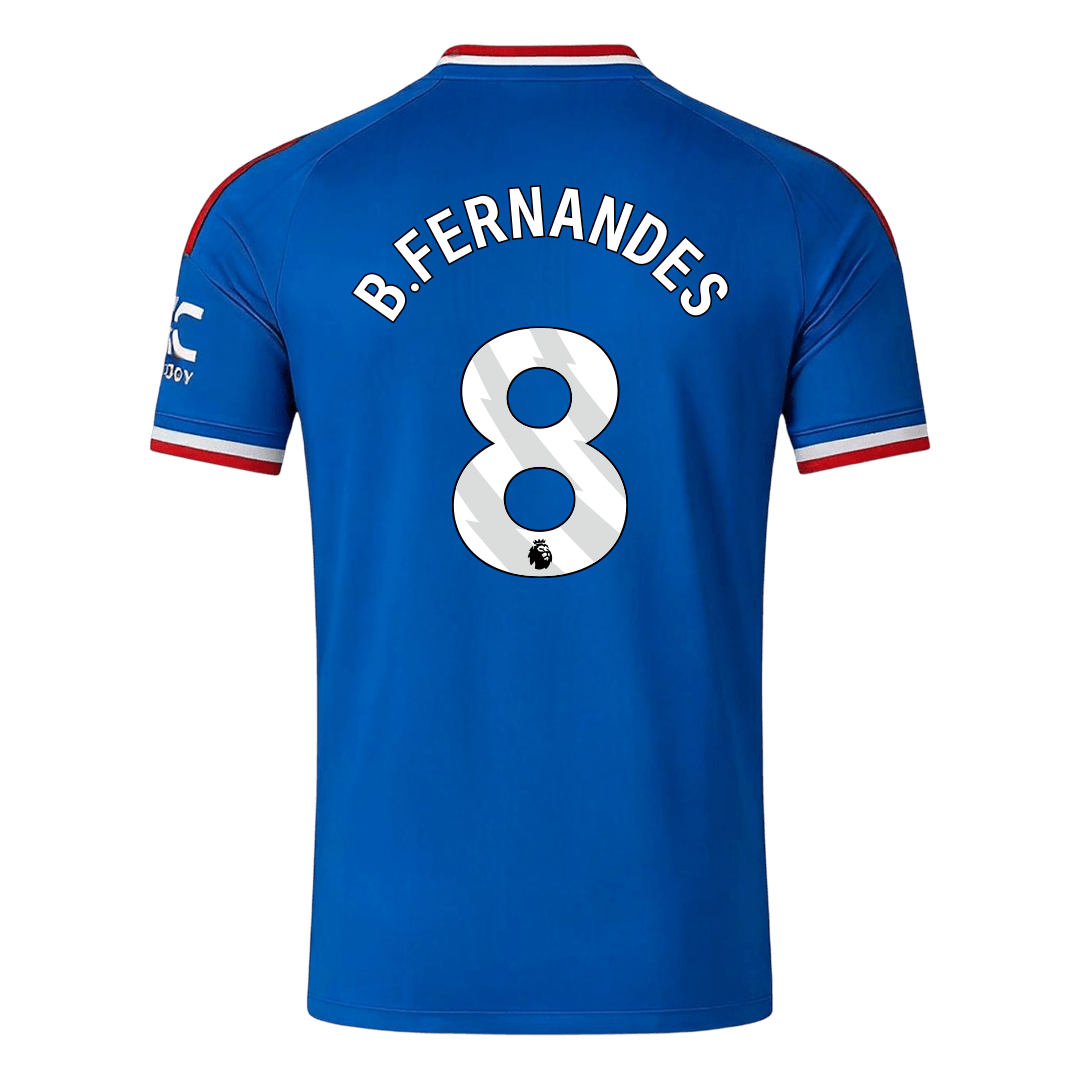 B. FERNANDES #8 Manchester United Extérieur Maillot 2026/27 Bleu