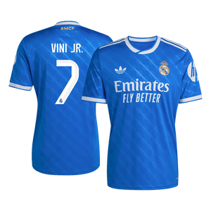 VINI JR. #7 Real Madrid Third Maillot 2025/26 Bleu