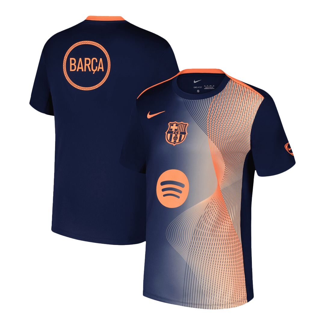 Barcelone Pre-Match Maillot 2025/26 Orange&Black