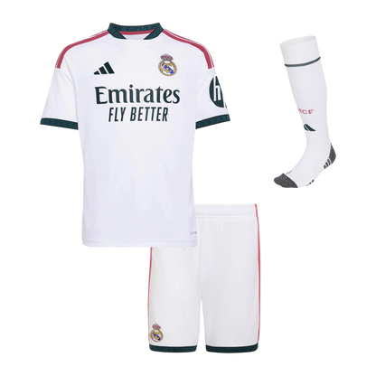 Real Madrid Domicile Maillot Kit 2026/27 Enfant Blanc - Super