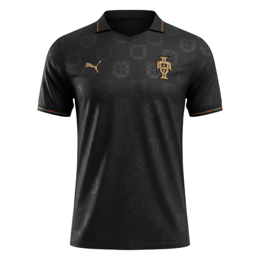 Portugal Maillot Coupe du Monde 2026 Noir Joueur