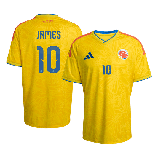 JAMES #10 Colombie Domicile Maillot Coupe du Monde 2026 Jaune