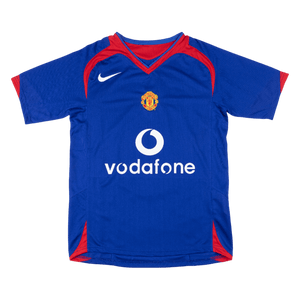 Retro Manchester United Extérieur Maillot 2005/06 Bleu