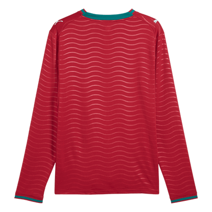 Portugal Domicile Maillot Manches Longues - Coupe du Monde 2026 Rouge