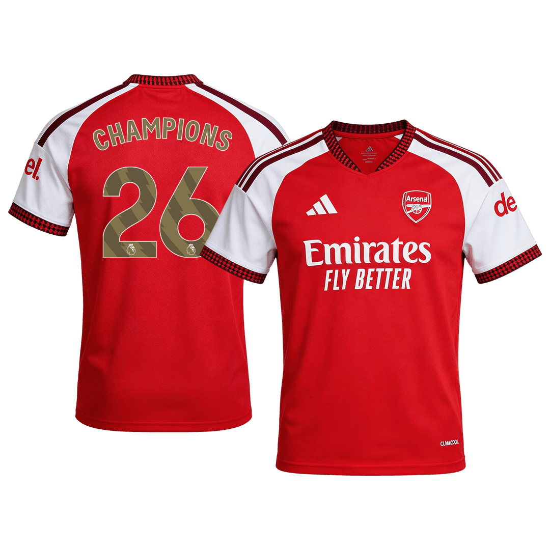 CHAMPIONS #26 Arsenal Thuisshirt 2026/27 Rood