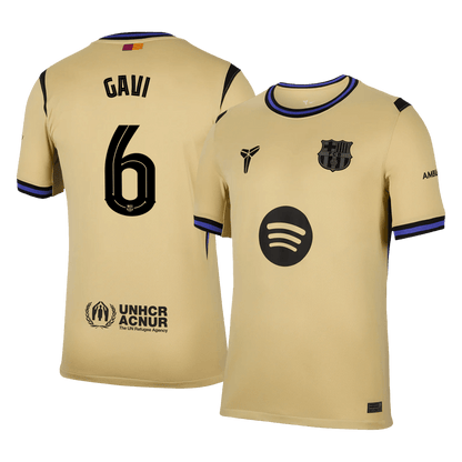 GAVI #6 Barcelone Extérieur Maillot 2025/26 Jaune - UCL