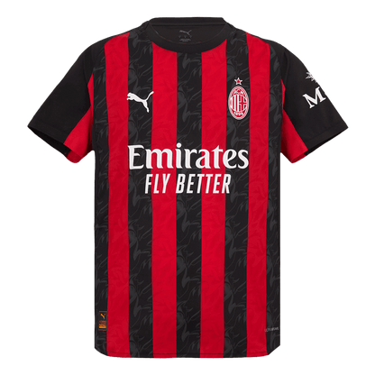 AC Milan Domicile Maillot 2025/26 Red&Black Authentique Grande Taille
