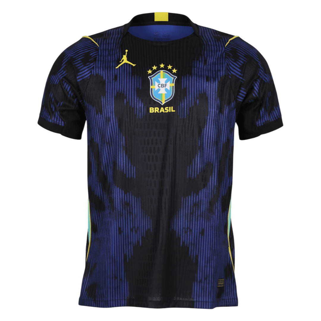 Brésil Extérieur Maillot - Coupe du Monde 2026 Bleu marine Joueur
