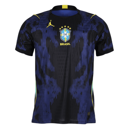 Brésil Extérieur Maillot - Coupe du Monde 2026 Bleu marine Joueur