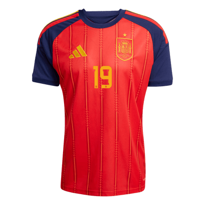 LAMINE YAMAL #19 Spanje Thuisshirt - WK 2026 Rood - Super