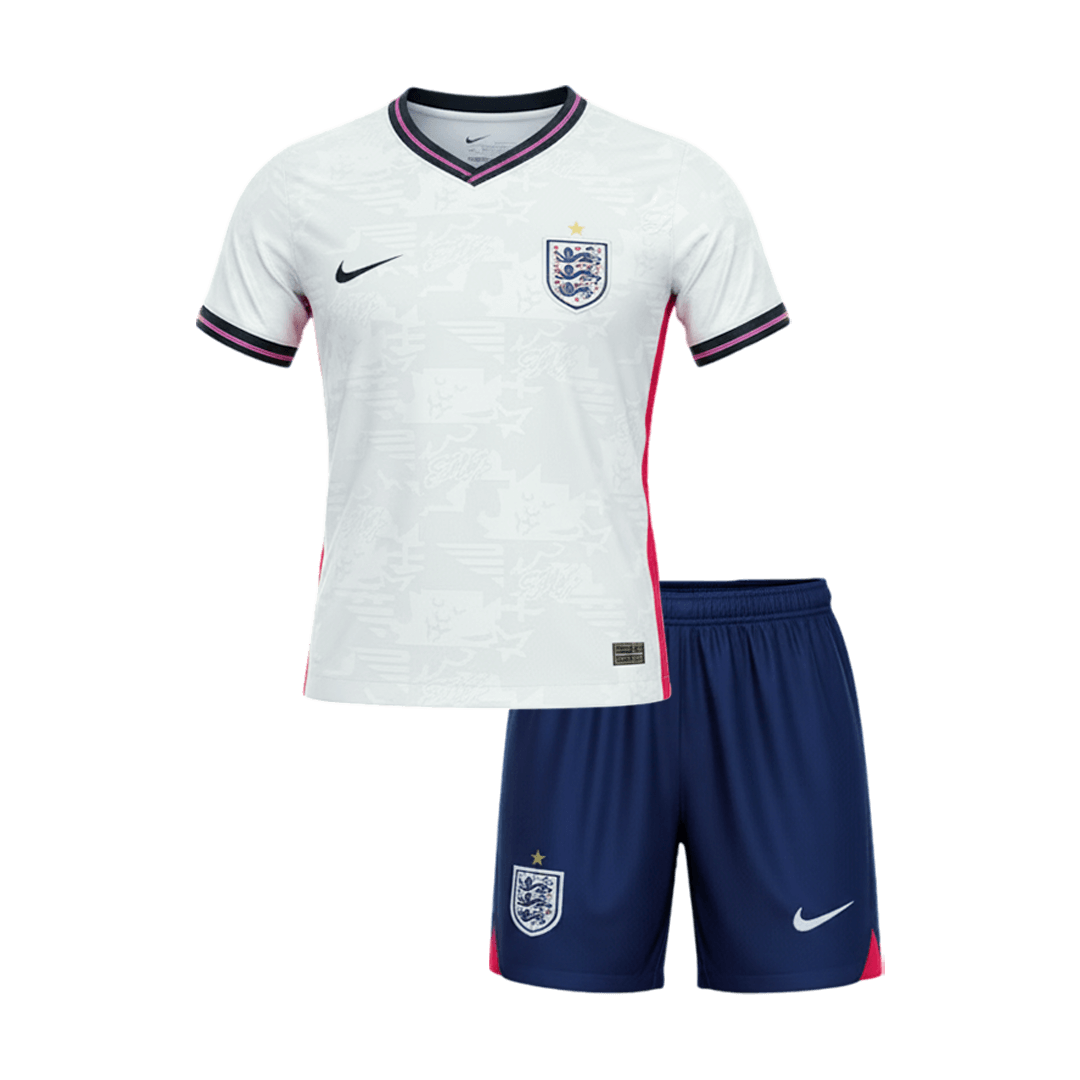 Angleterre Domicile Maillot Kit Coupe du Monde 2026 Enfant Blanc
