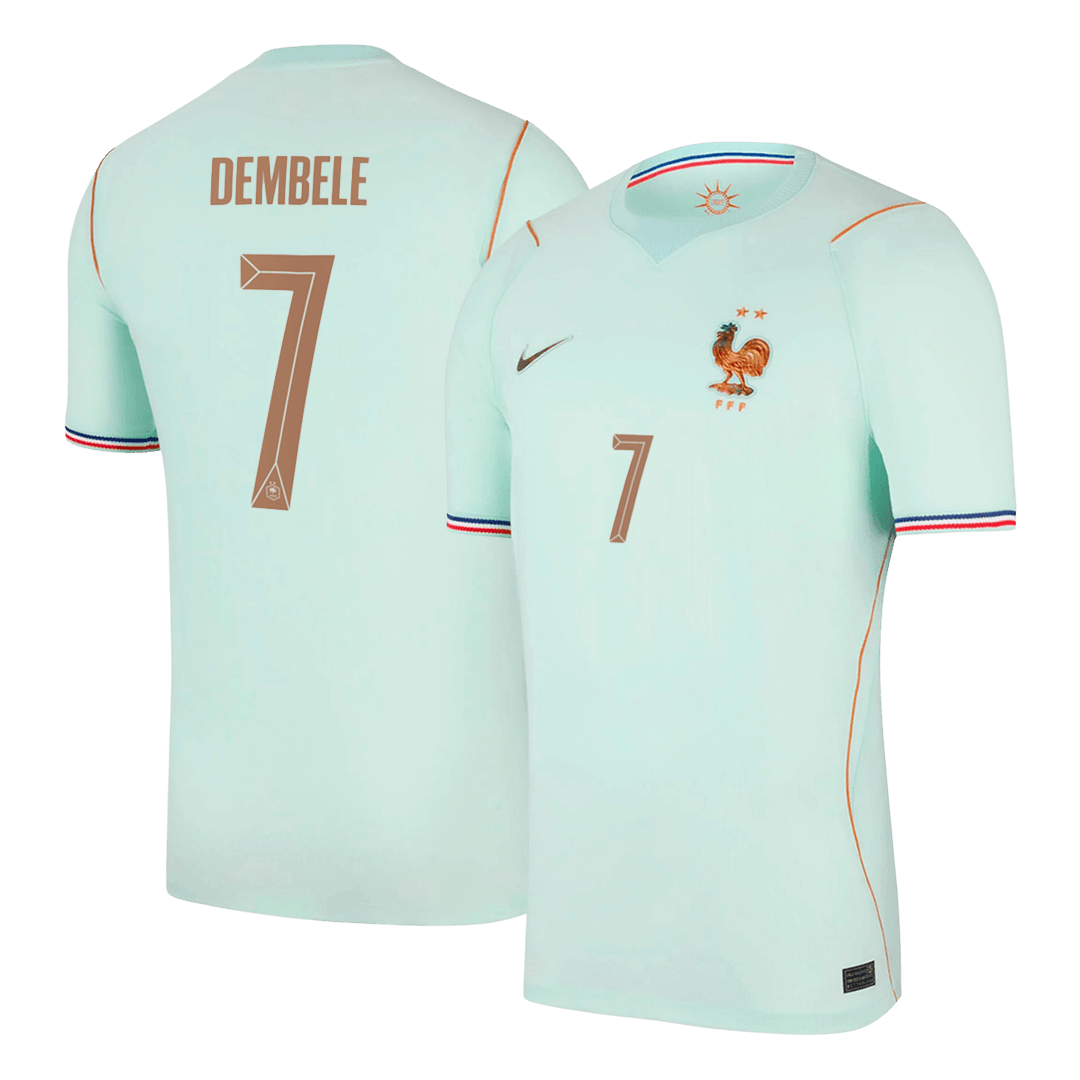 DEMBELE #7 Frankrijk Uitshirt - Wereldbeker 2026 Blauw