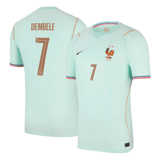 DEMBELE #7 Frankrijk Uitshirt - Wereldbeker 2026 Blauw
