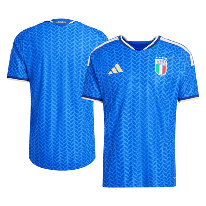 Italië Thuisshirt Wereldkampioenschap 2026 Blauw Speler Grote Maat
