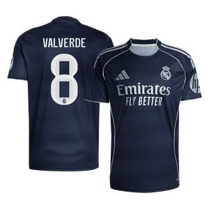 VALVERDE #8 Real Madrid Extérieur Maillot 2025/26