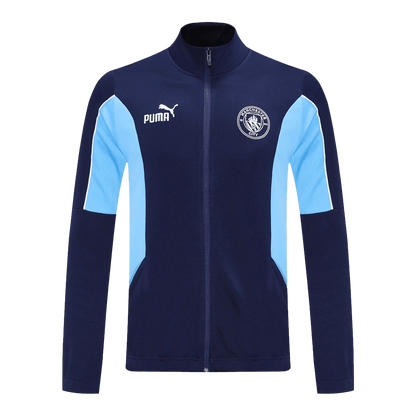 Manchester City Veste de Football Kit 2025/26 Bleu marine