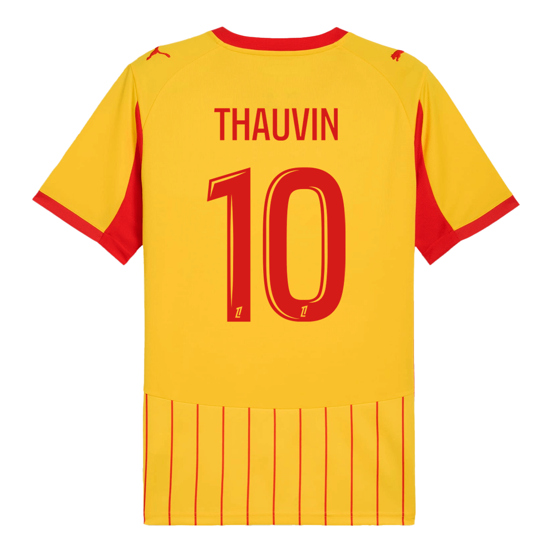 THAUVIN #10 RC Lens Domicile Maillot 2025/26 Rouge&Jaune