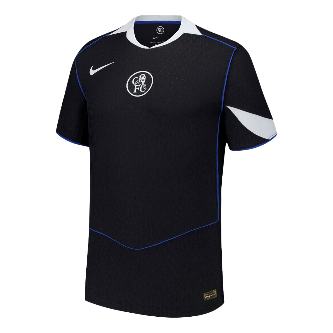 Chelsea Third Maillot 2025/26 Noir Authentique Grande Taille