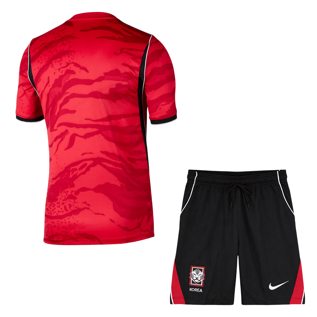 Zuid-Korea Thuisshirt Kit - Wereldkampioenschap 2026 Rood&Zwart
