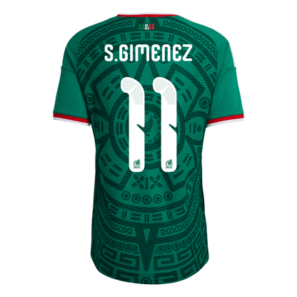S.GIMENEZ #11 Mexique Domicile Maillot - Coupe du Monde 2026 Vert Joueur