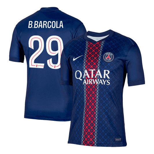 B.BARCOLA #29 Paris Saint-Germain Domicile Maillot 2025/26