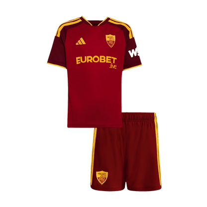 Roma Domicile Maillot Kit 2026/27 Enfant Rouge