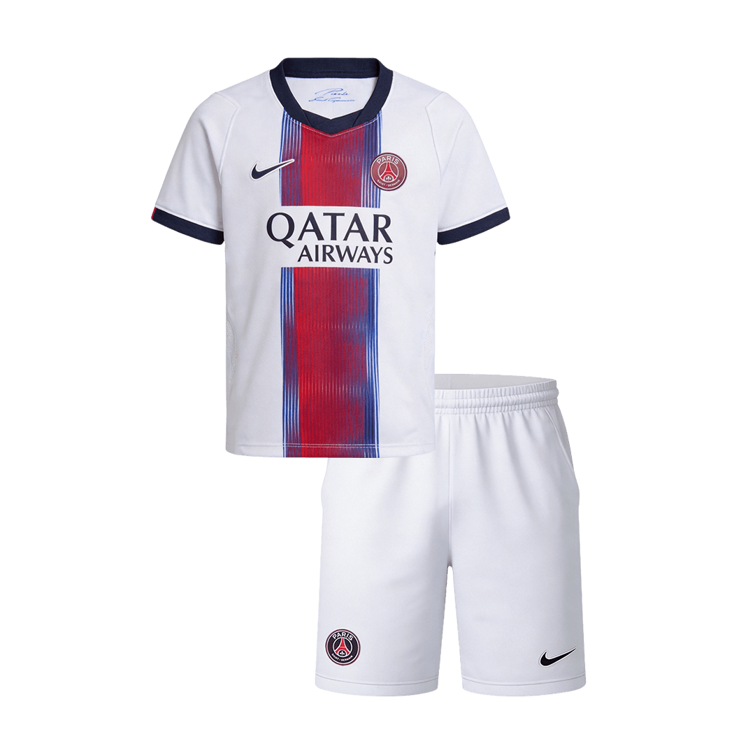 Les Paris Extérieur Maillot Kit 2026/27 Enfant Blanc