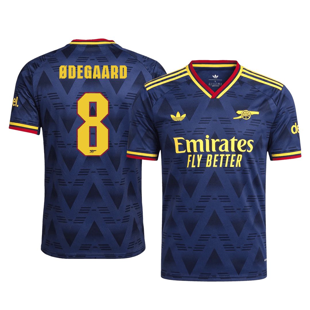 ØDEGAARD #8 Arsenal Extérieur Maillot 2026/27 Bleu marine Joueur - UCL