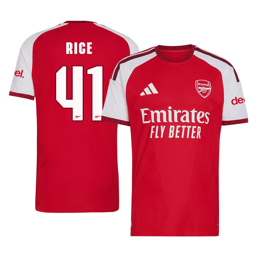 RICE #41 Arsenal Domicile Maillot 2026/27 Rouge Joueur - UCL