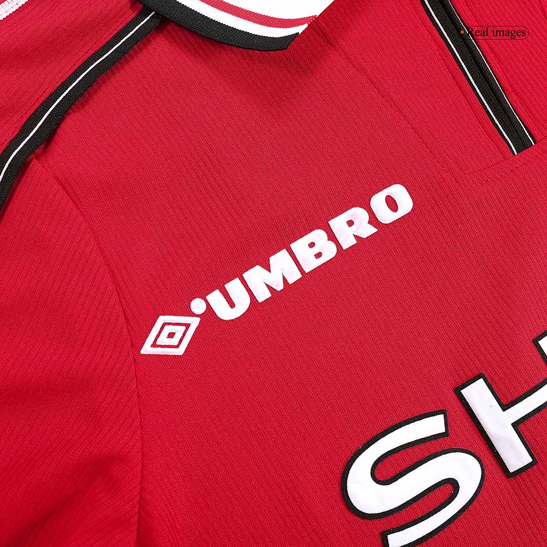 Retro Manchester United Domicile Maillot Manches Longues 1998/99
