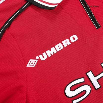 Retro Manchester United Domicile Maillot Manches Longues 1998/99