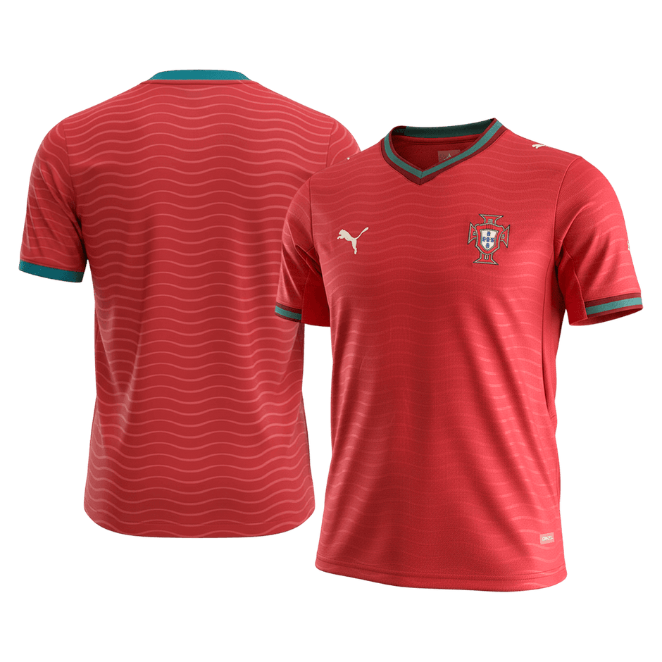 Portugal – Maillot Domicile Manches Longues Coupe du Monde 2026 – Rouge, Vert main image 0