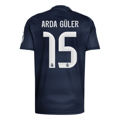 ARDA GÜLER #15 Real Madrid Extérieur Maillot 2025/26 Bleu marine - Super