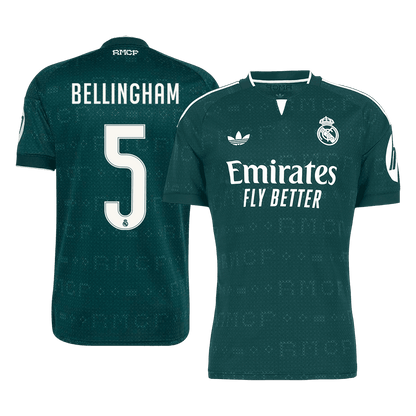 BELLINGHAM #5 Real Madrid Extérieur Maillot 2026/27 Vert