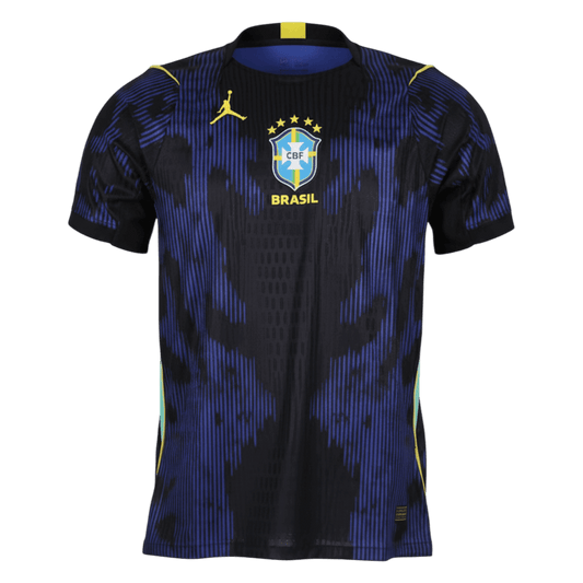 Brésil Extérieur Maillot Coupe du Monde 2026 Bleu marine